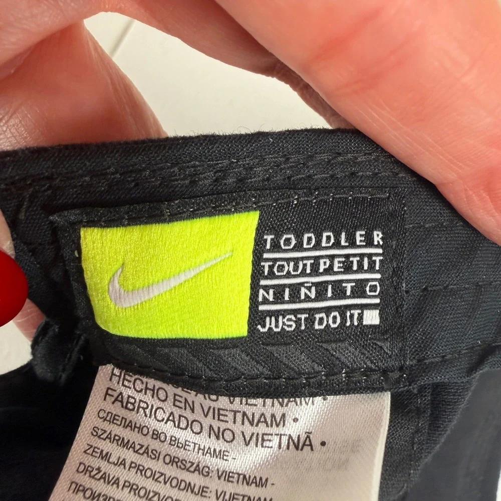 Nike Toddler Baseball Cap Black Cotton Embroidered Futura Logo Heritage86 Hat